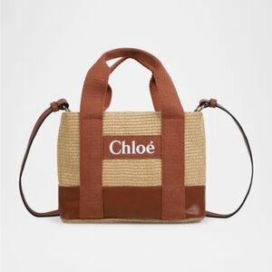 Chloe Woody Raffia Basket Tote - Excellent condition